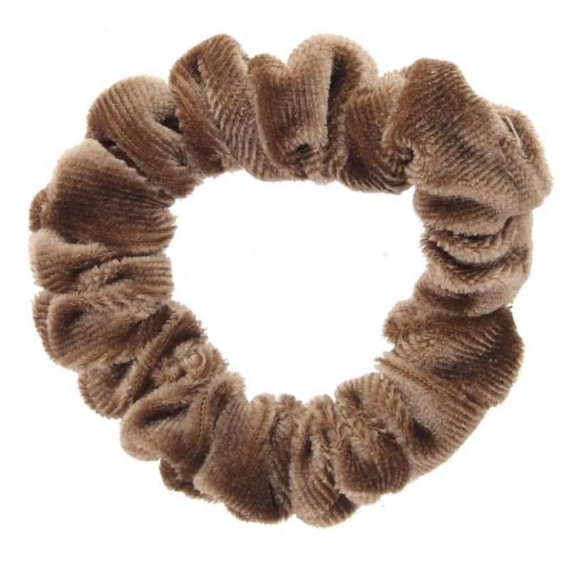 Medium Brown Velvet Small Scrunchie sold by Charming Charlie