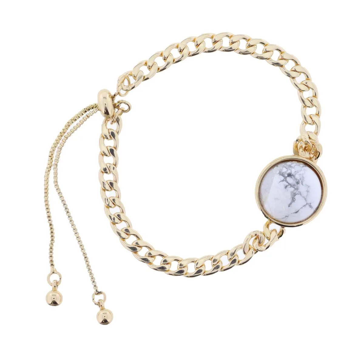 Howlite Circle Bracelet sold by Charming Charlie