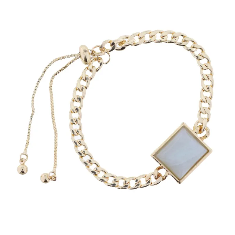 Amazonite Square Bracelet sold by Charming Charlie