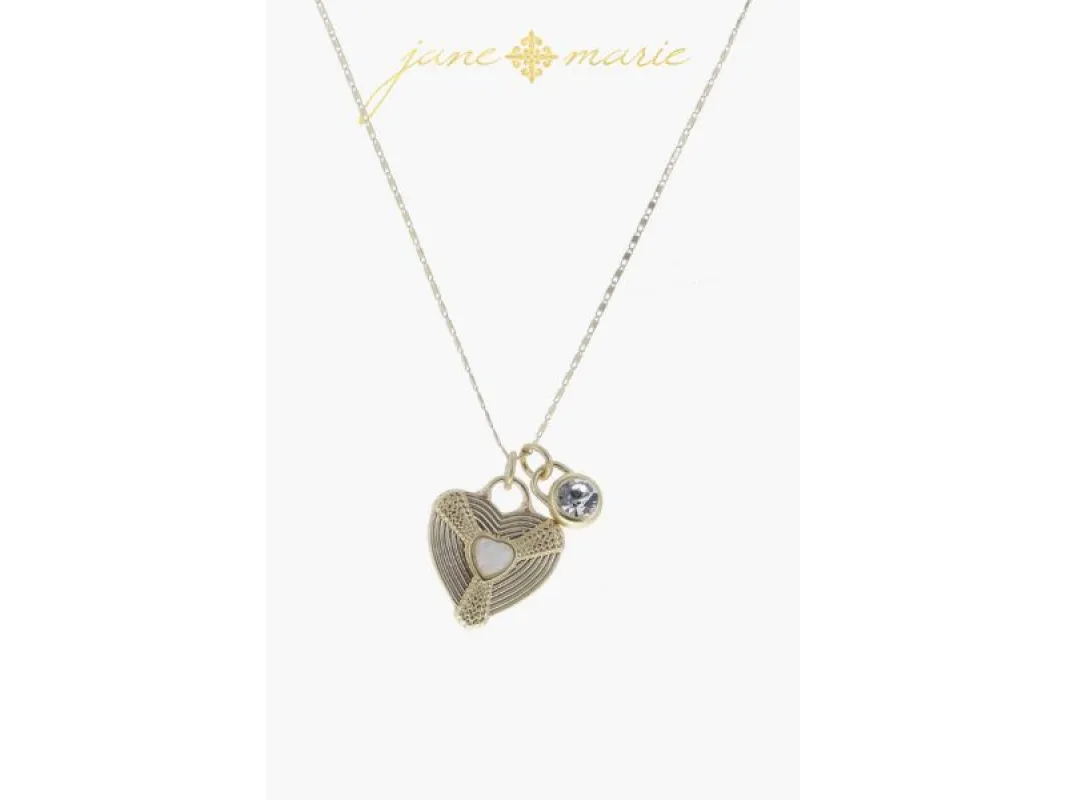 Rounded Opalite Hexagon, Sun Ray Circle with Rose Quartz Circle Necklace sold by Charming Charlie