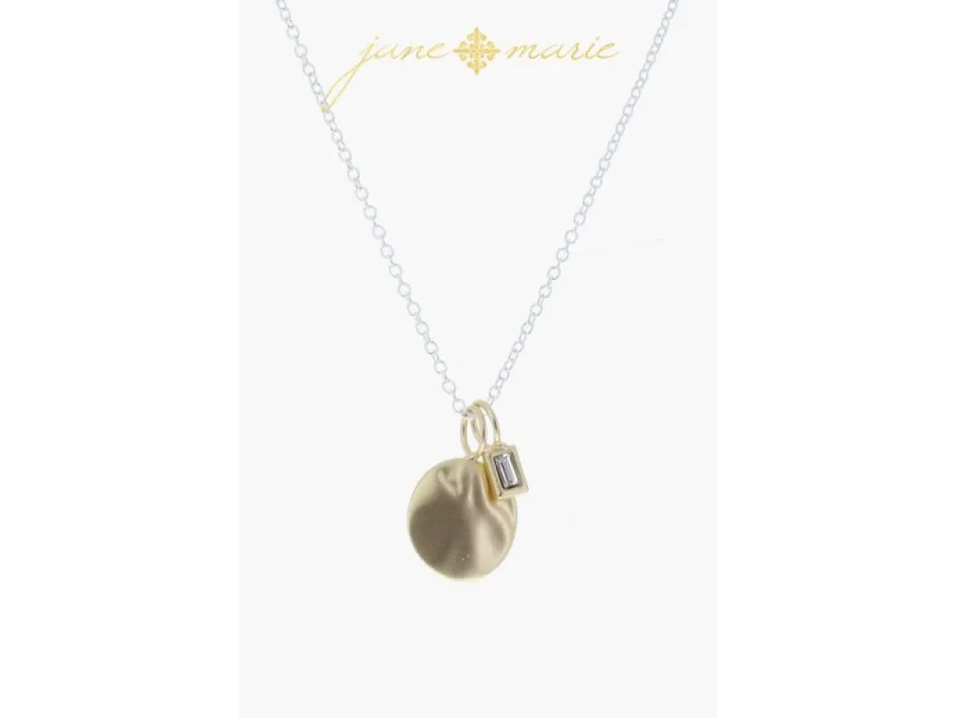 Gold Decorative Diamond with Opalite Diamond Center, Crystal Necklace sold by Charming Charlie
