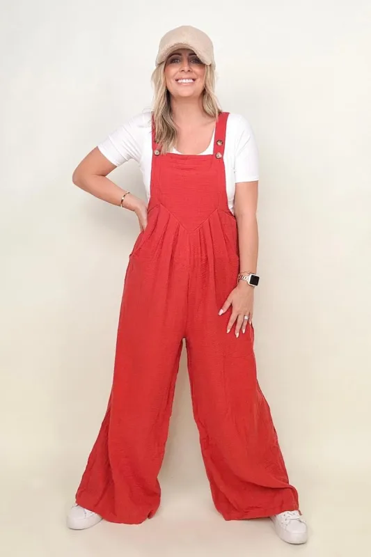 Wide Leg Jumpsuit With Pockets sold by Charming Charlie