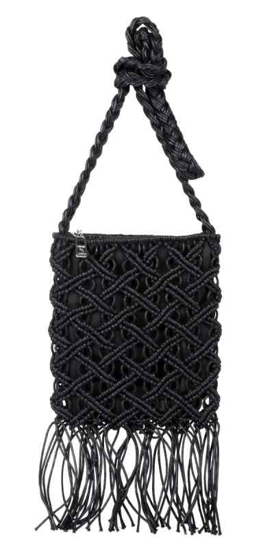Boho Macrame Crossbody Bag IV sold by Charming Charlie