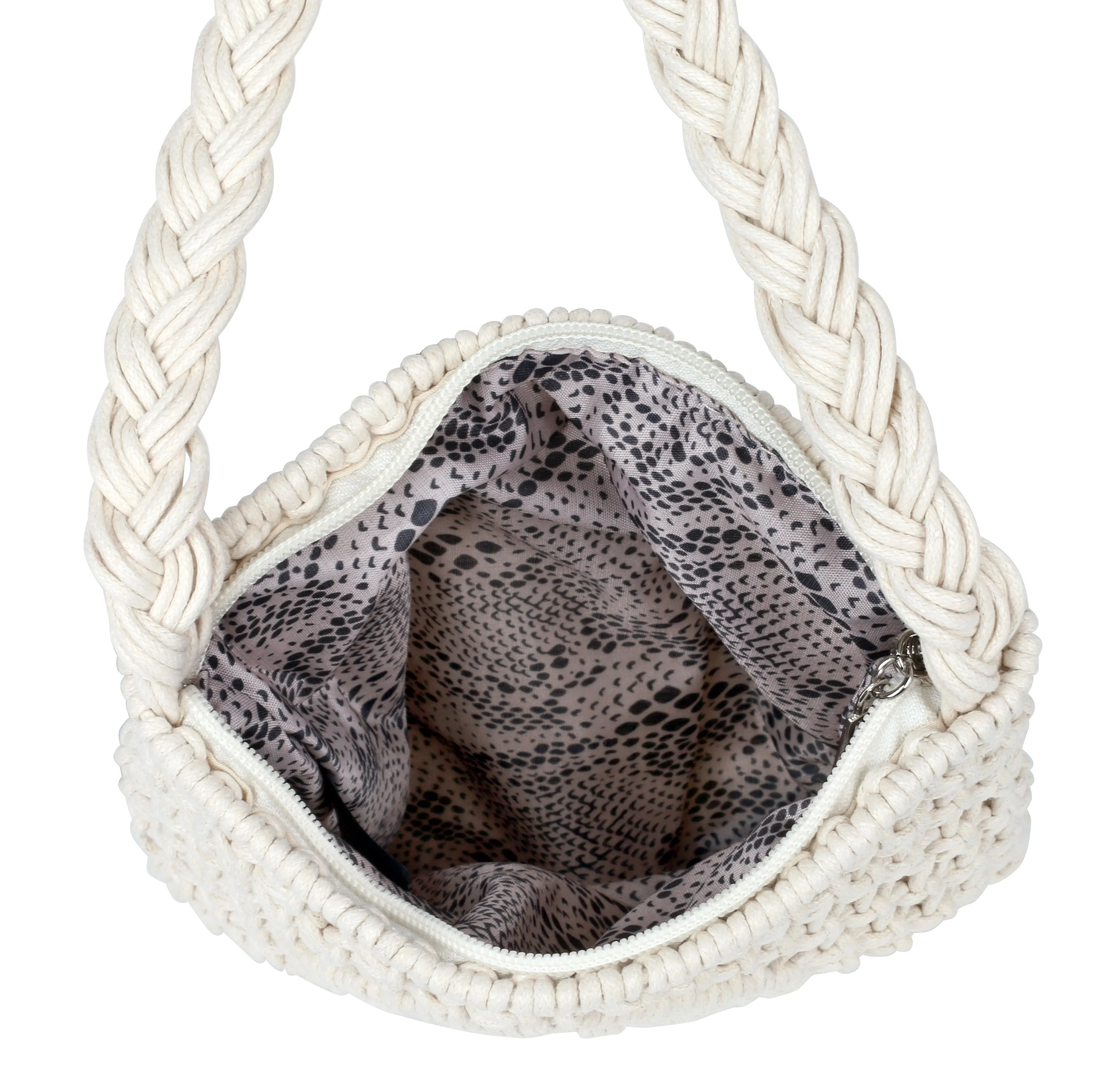 Boho Macrame Crossbody Bag I sold by Charming Charlie product image thumbnail 4
