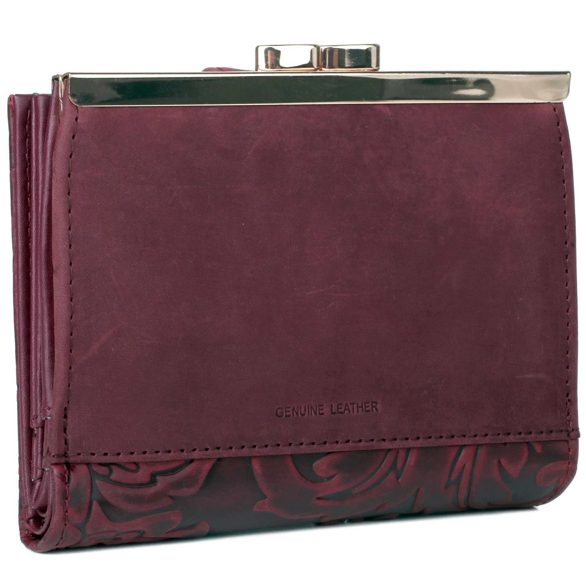 Julia Buxton Tooled Leather Lexington wallet sold by Charming Charlie product image thumbnail 3