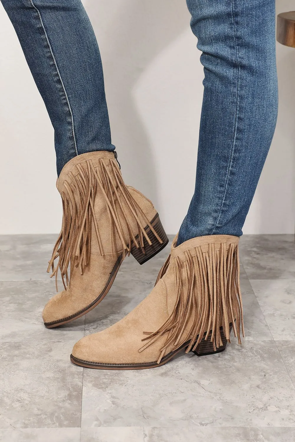 Legend Women's Fringe Cowboy Western Ankle Boots sold by Charming Charlie product image thumbnail 3
