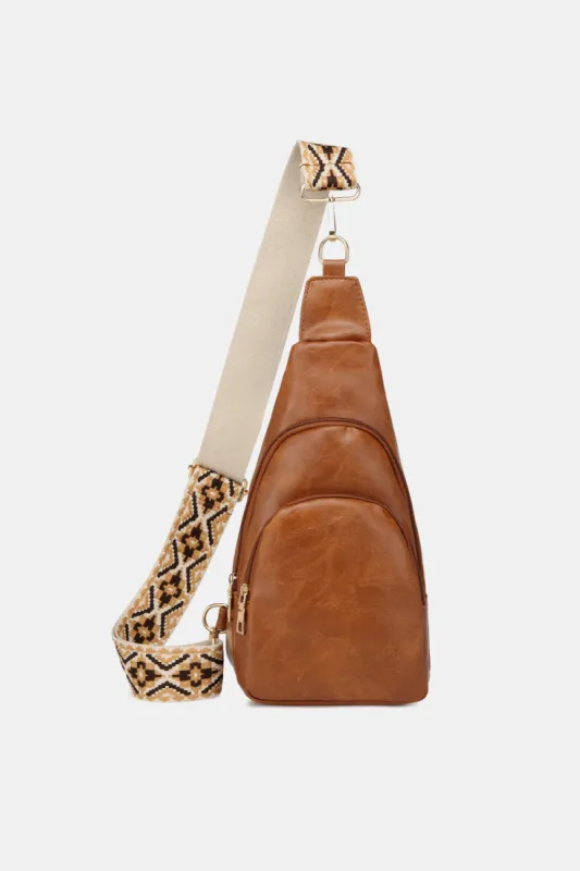 PU Leather Sling Bag sold by Charming Charlie