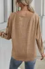 Boat Neck Buttoned Long Sleeve T-Shirt sold by Charming Charlie