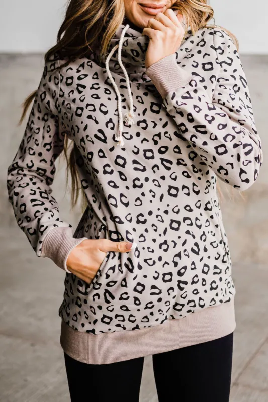 Leopard Print Long Sleeve Hoodie sold by Charming Charlie