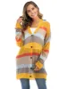 Color Block Openwork Long Sleeve Cardigan sold by Charming Charlie