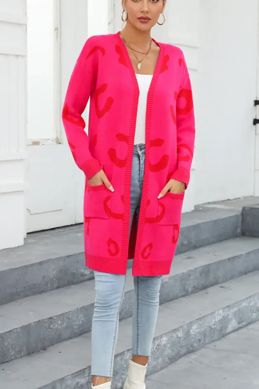 Printed Long Sleeve Cardigan with Pockets sold by Charming Charlie