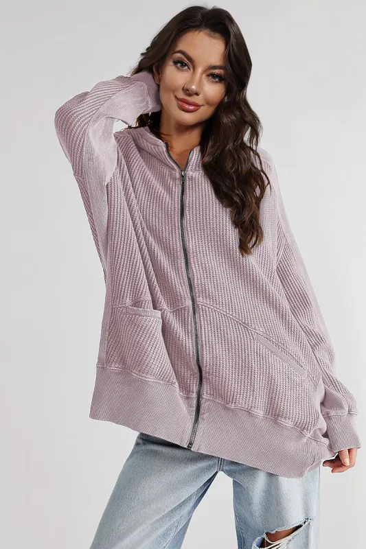 Zip-Up Long Sleeve Jacket sold by Charming Charlie