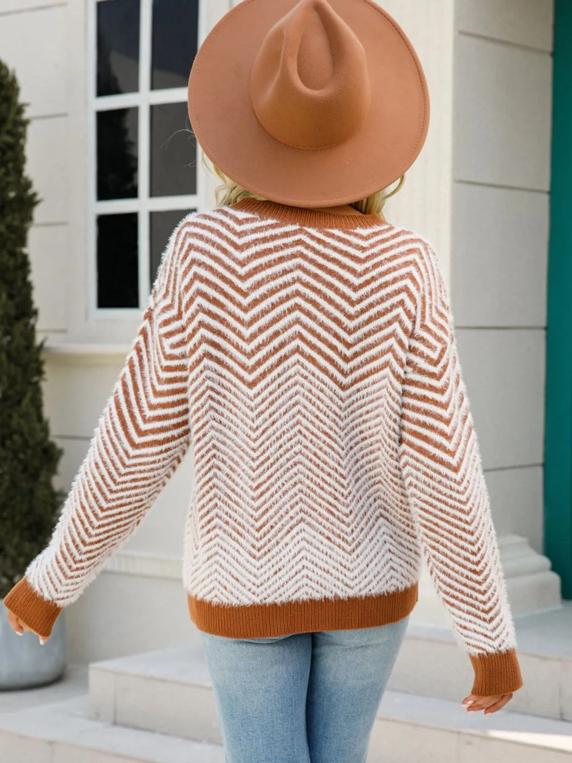 Round Neck Long Sleeve Sweater sold by Charming Charlie product image thumbnail 2