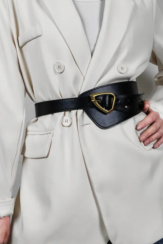Irregular PU Leather Belt sold by Charming Charlie