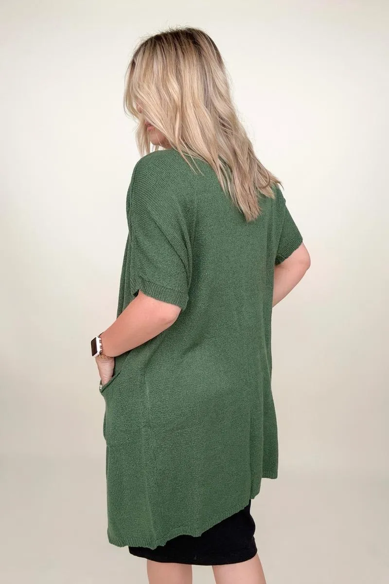 Shorts Sleeve Light Knit Dolman Cardigan sold by Charming Charlie product image thumbnail 5