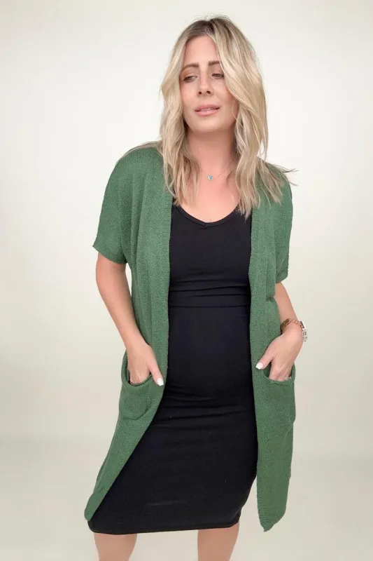 Shorts Sleeve Light Knit Dolman Cardigan sold by Charming Charlie