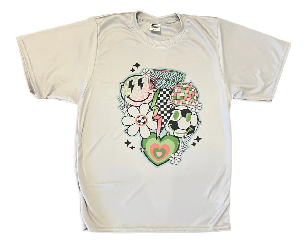Soccer Trend Disco Dri Fit Tee sold by Charming Charlie