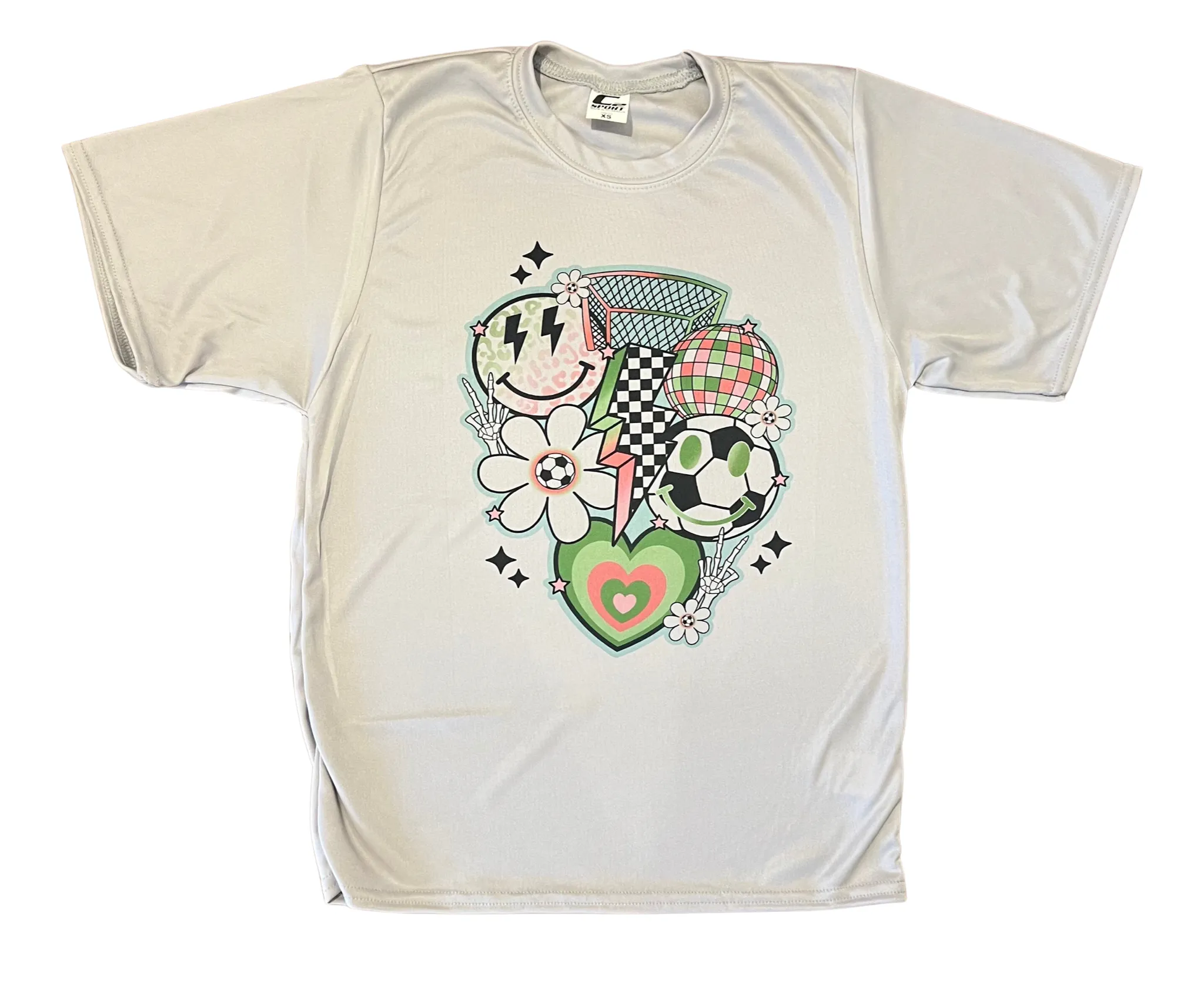 Soccer Trend Disco Dri Fit Tee sold by Charming Charlie