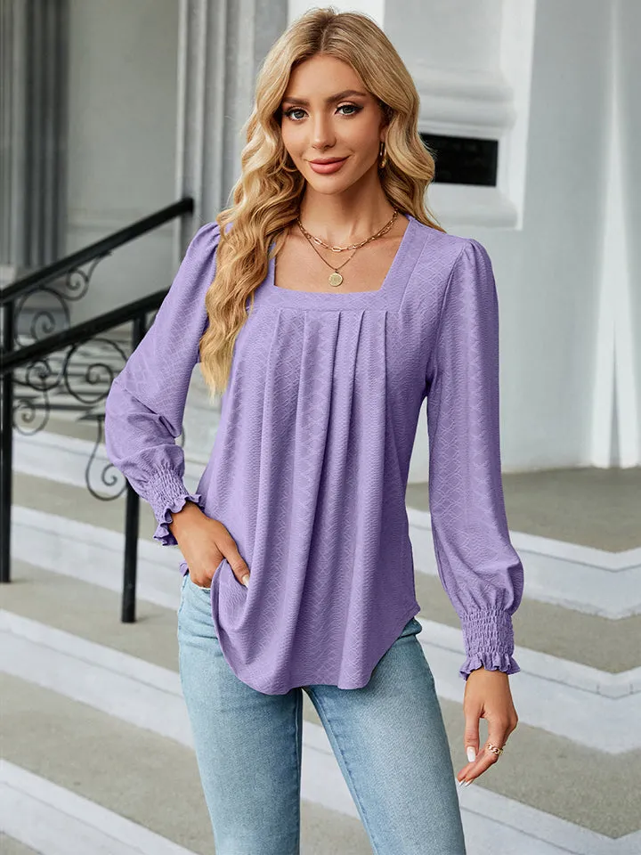 Square Neck Puff Sleeve Blouse sold by Charming Charlie product image thumbnail 3