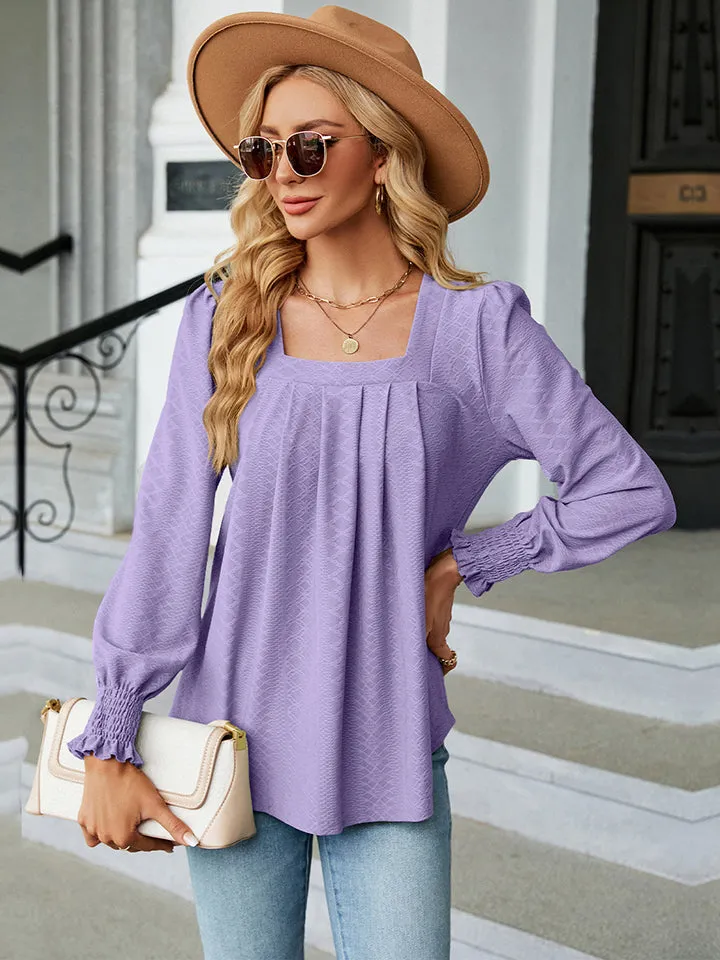 Square Neck Puff Sleeve Blouse sold by Charming Charlie product image thumbnail 4