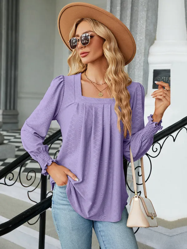 Square Neck Puff Sleeve Blouse sold by Charming Charlie