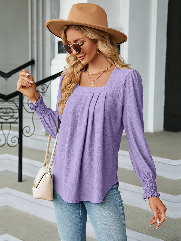 Square Neck Puff Sleeve Blouse sold by Charming Charlie product image thumbnail 2