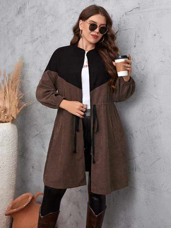 Two-Tone Dropped Shoulder Trench Coat sold by Charming Charlie