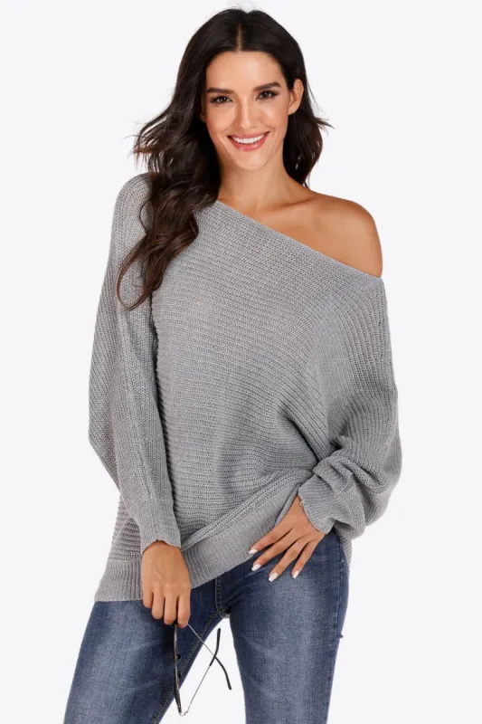 One Shoulder Dolman Sleeve Sweater sold by Charming Charlie