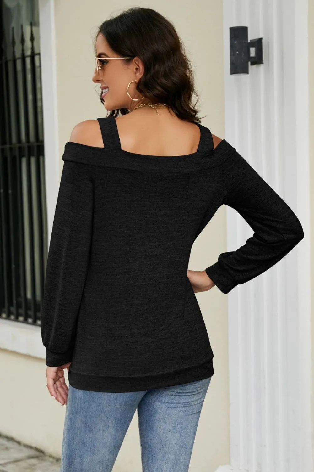 Cutout Cold-Shoulder Top sold by Charming Charlie product image thumbnail 2
