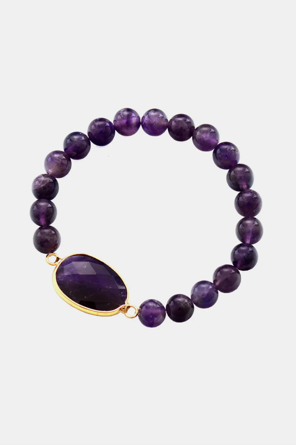 Handmade Amethyst Beaded Bracelet sold by Charming Charlie product image thumbnail 3