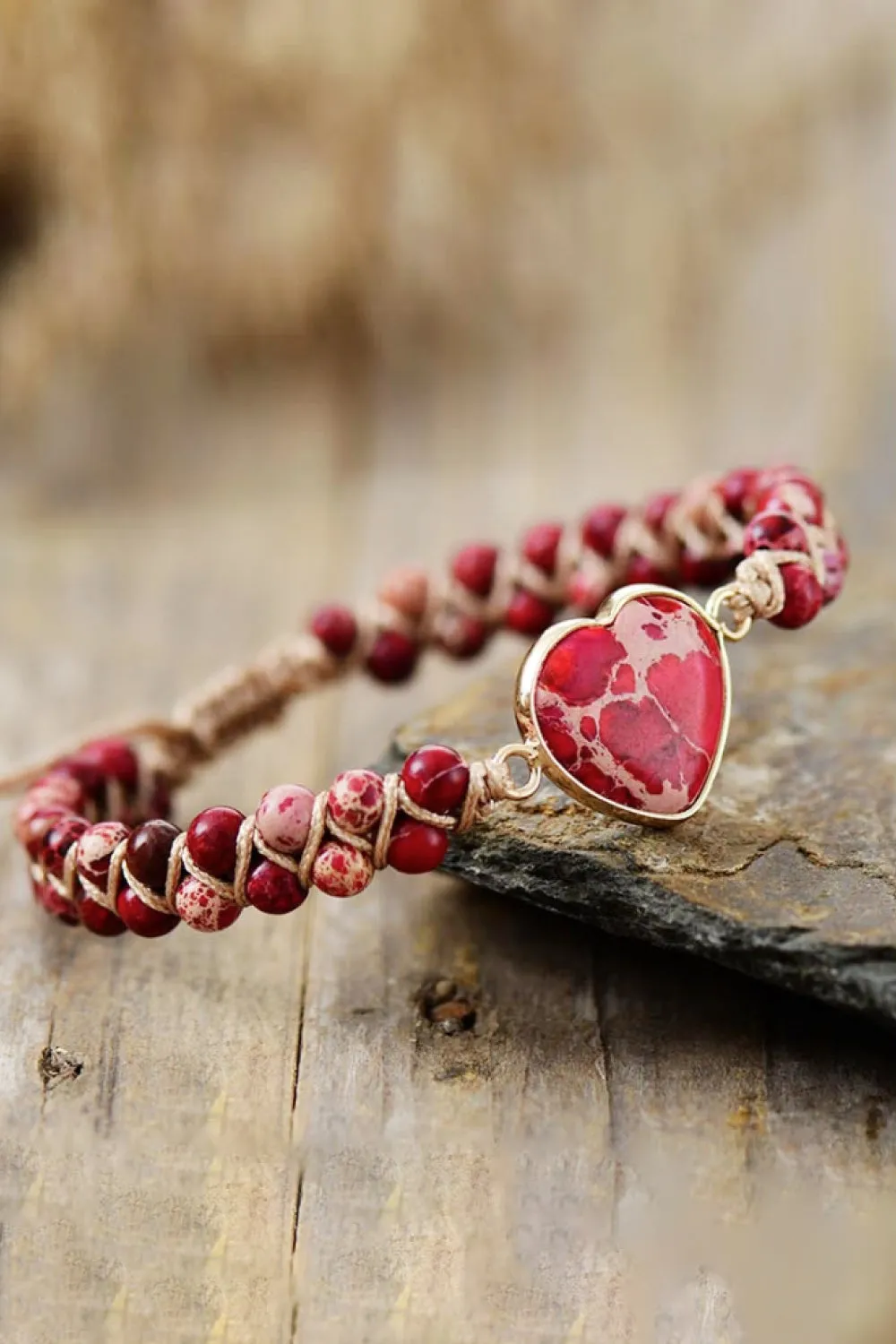 Handmade Heart Shape Natural Stone Bracelet sold by Charming Charlie product image thumbnail 5