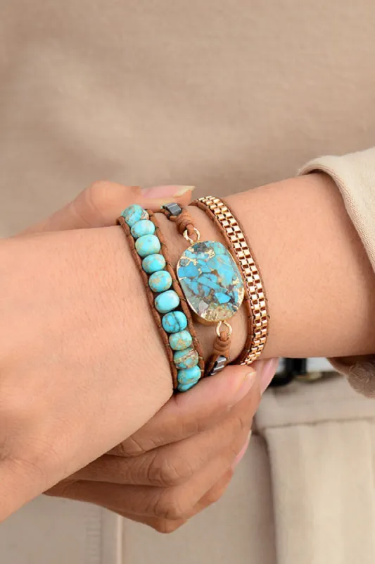 Handmade Natural Stone Copper Bracelet sold by Charming Charlie