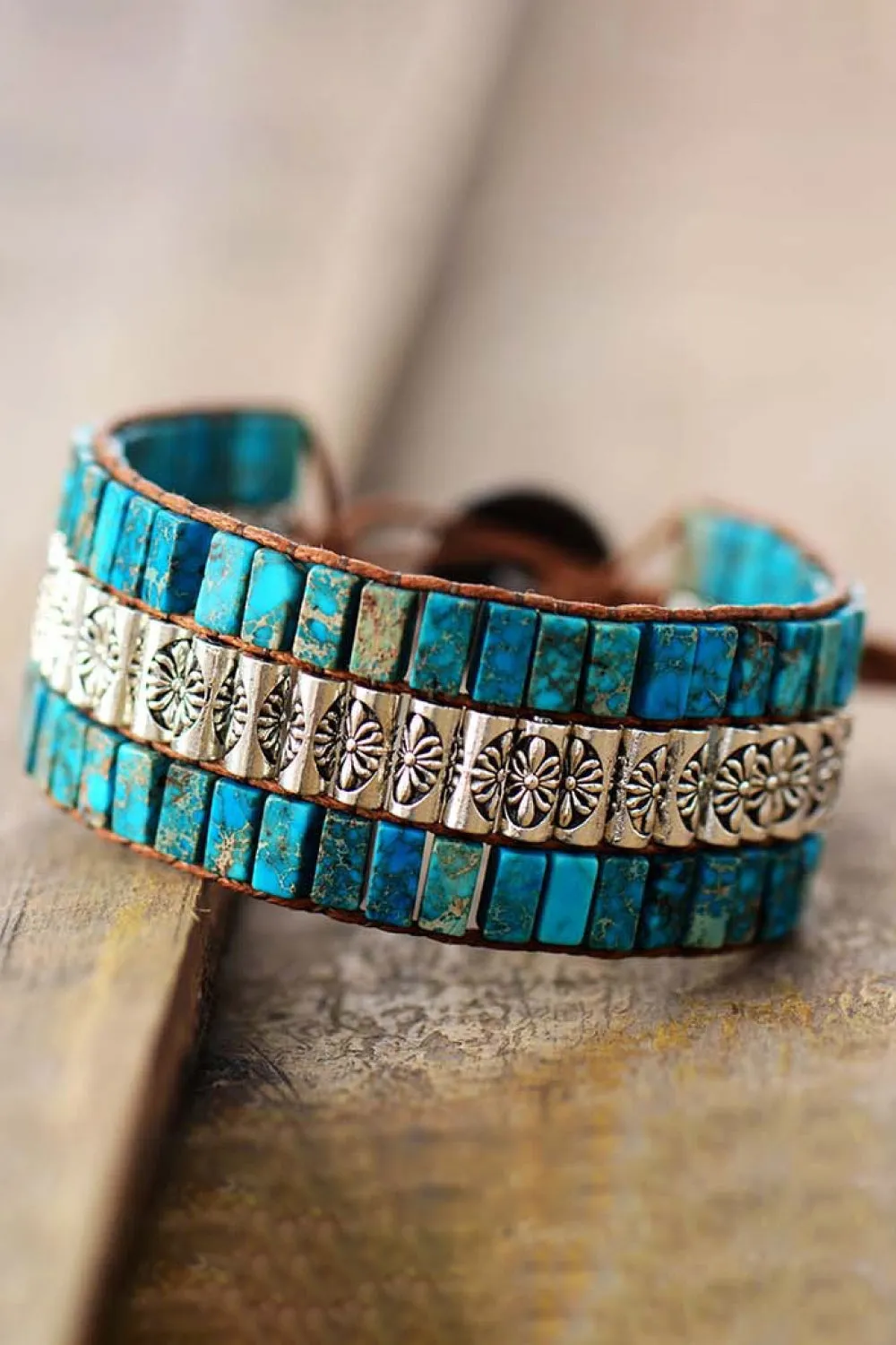 Handmade Triple Layer Natural Stone Bracelet sold by Charming Charlie product image thumbnail 2