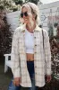 Plaid Curved Hem Dropped Shoulder Longline Shirt Jacket sold by Charming Charlie