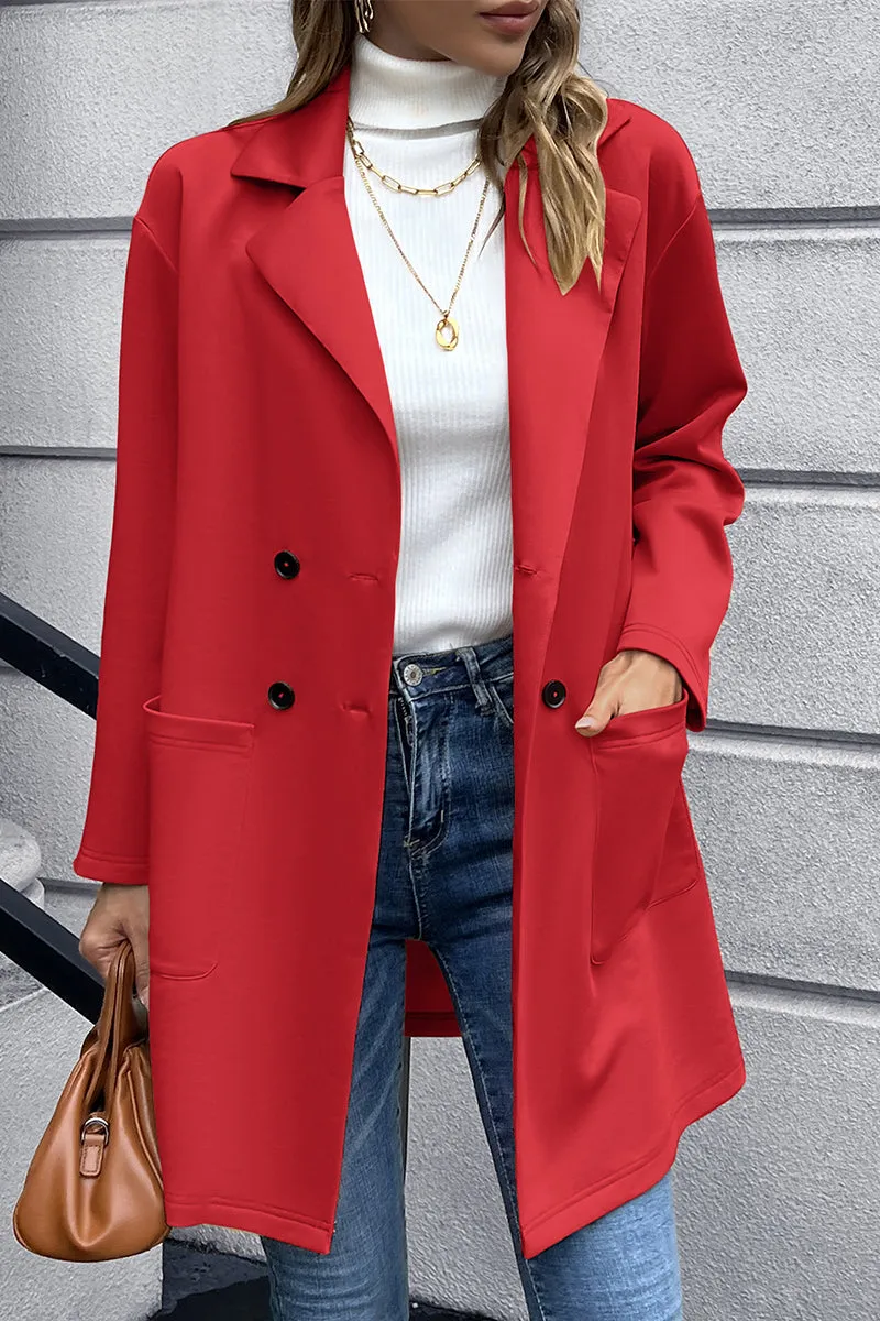 Lapel Collar Long Sleeve Blazer sold by Charming Charlie product image thumbnail 5