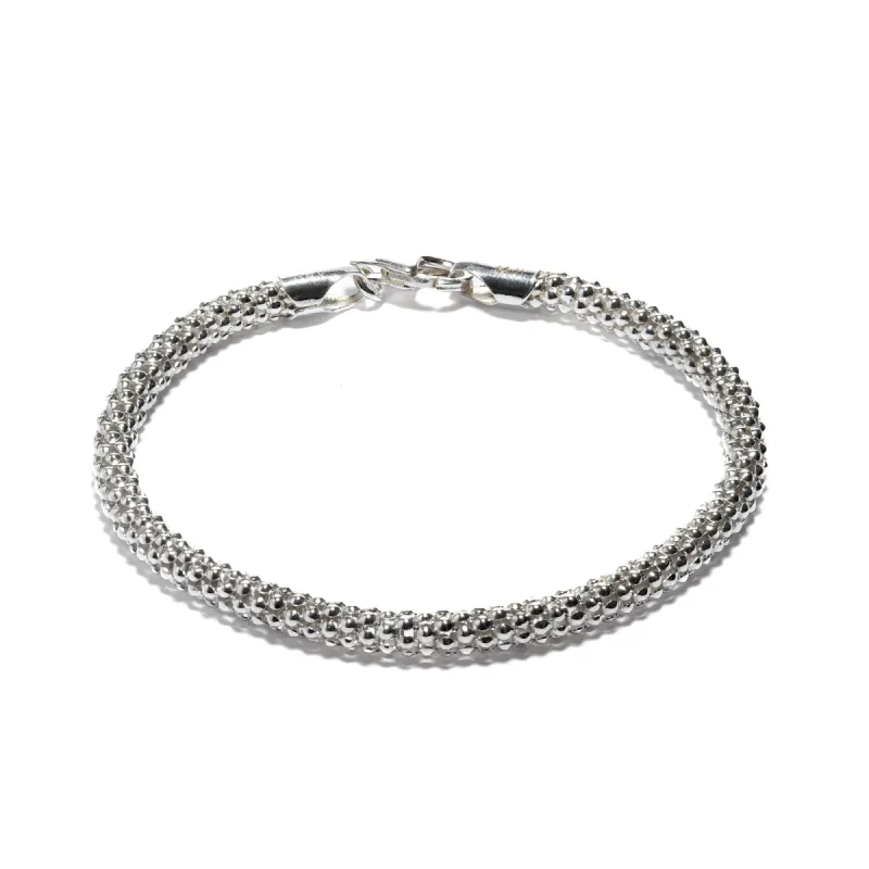 Sterling Silver Popcorn Bracelet sold by Charming Charlie