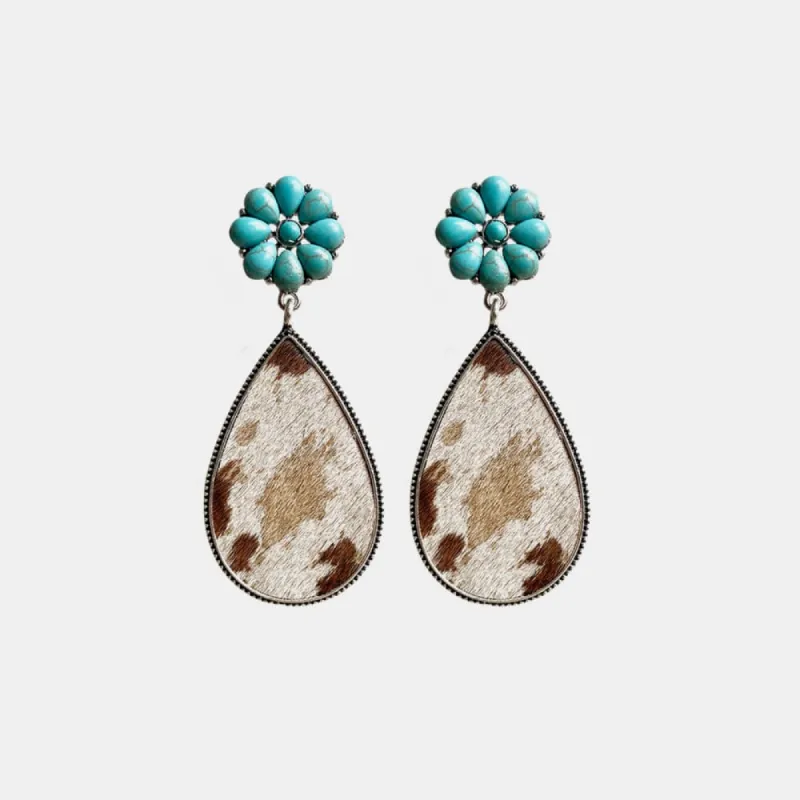 Turquoise Flower Teardrop Earrings sold by Charming Charlie