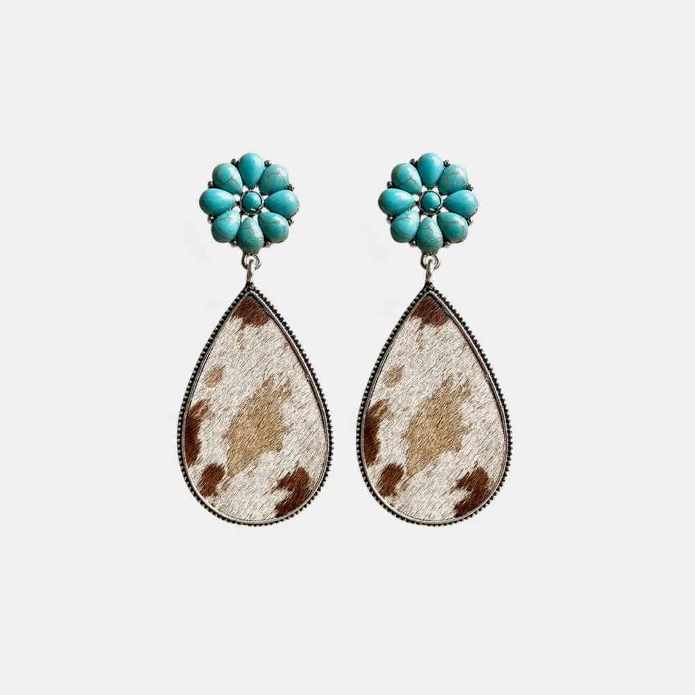 Turquoise Flower Teardrop Earrings sold by Charming Charlie