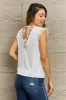 V-Neck Lace Trim Tank Top sold by Charming Charlie