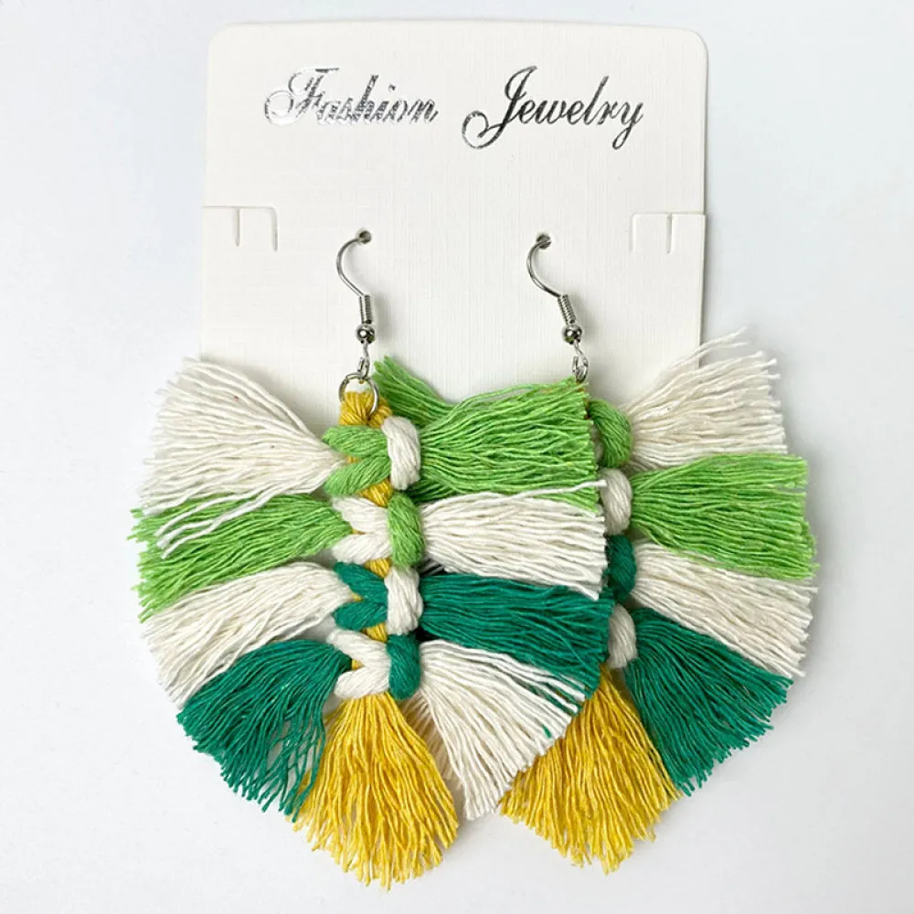 Fringe Detail Dangle Earrings sold by Charming Charlie product image thumbnail 3