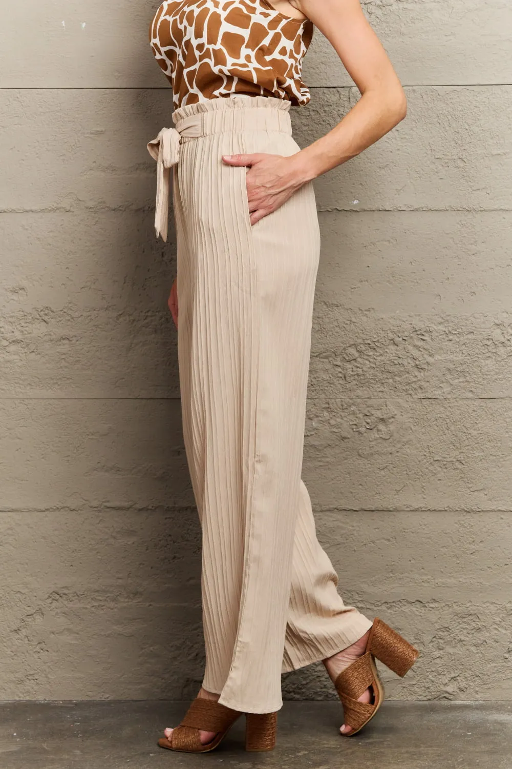 Tie Waist Long Pants sold by Charming Charlie product image thumbnail 3