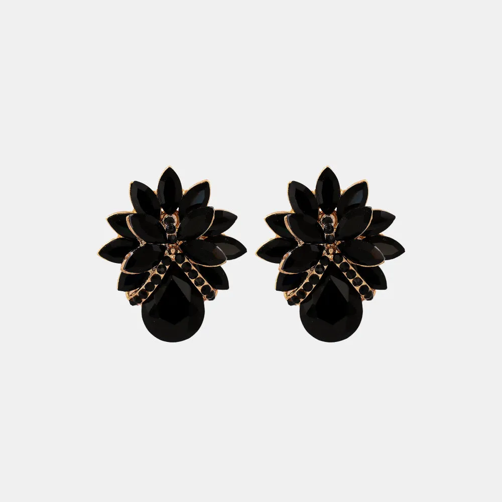 Flower Shape Glass Stone Stud Earrings sold by Charming Charlie product image thumbnail 5