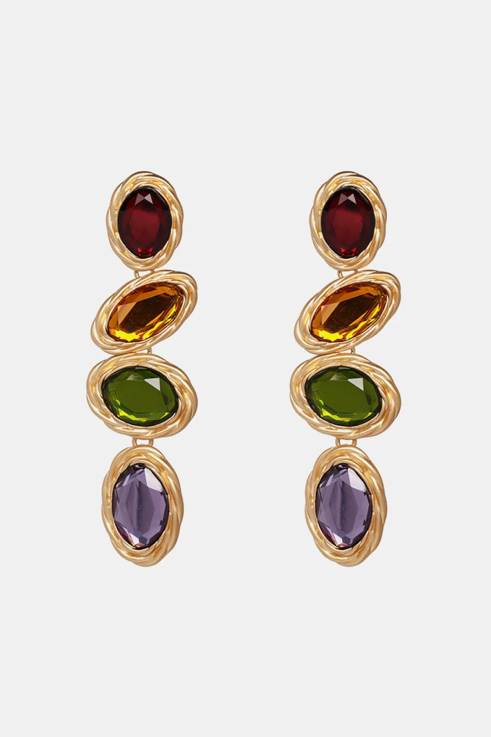 Geometrical Shape Resin Dangle Earrings sold by Charming Charlie