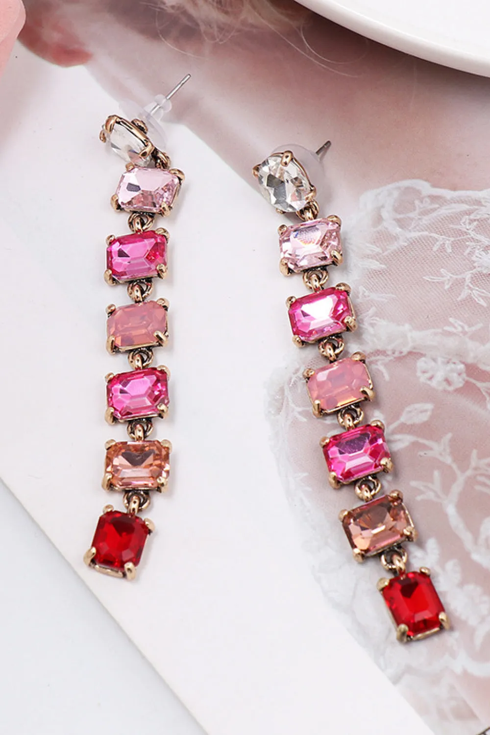 Geometrical Shape Resin Dangle Earrings sold by Charming Charlie product image thumbnail 4