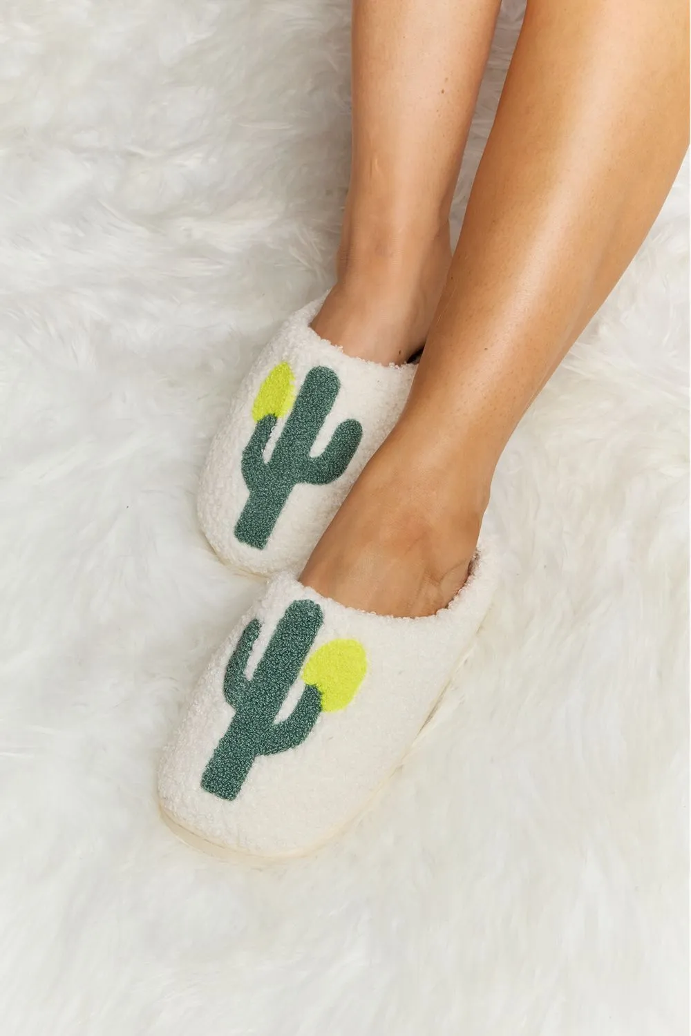 Melody Cactus Plush Slide Slippers sold by Charming Charlie product image thumbnail 3