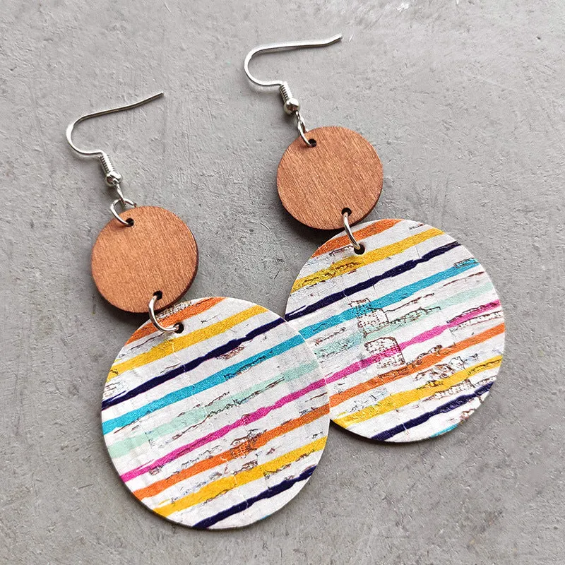 Round Shape Wooden Dangle Earrings sold by Charming Charlie product image thumbnail 2
