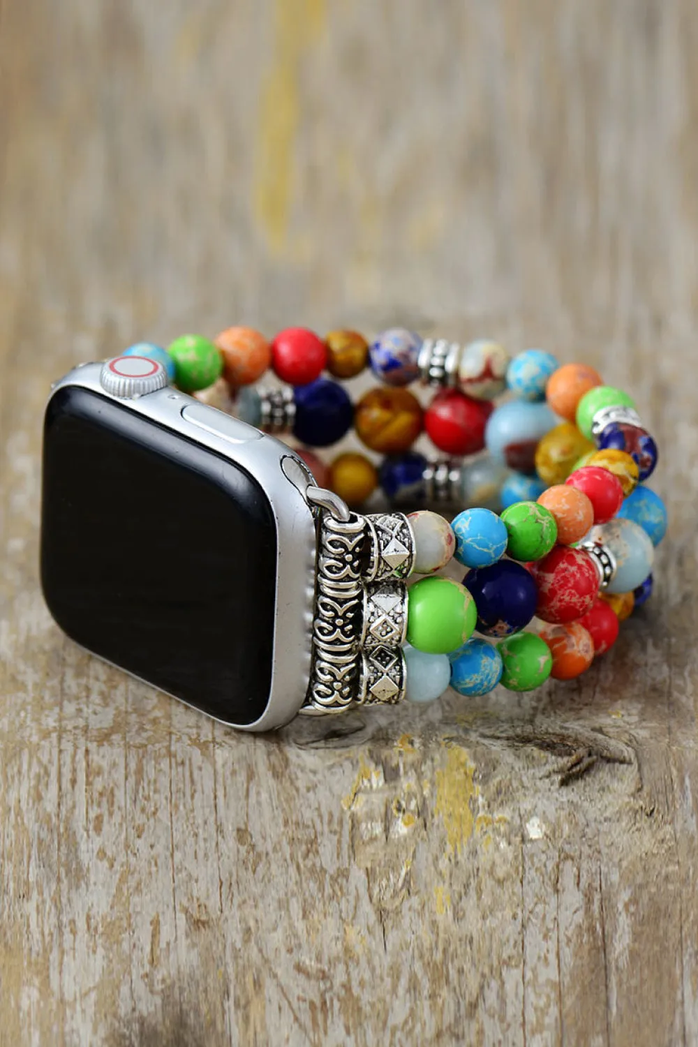Synthetic Imperial Jasper Beaded Watchband Bracelet sold by Charming Charlie