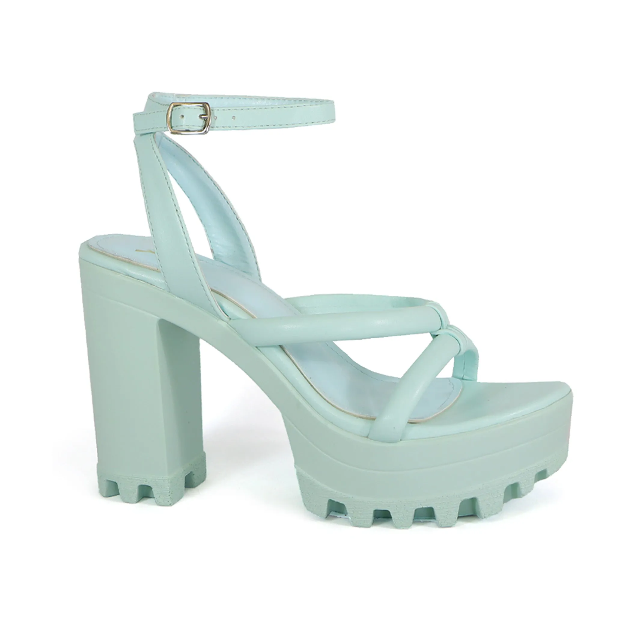 ASTER-08 Women's Padded Strappy Chunky Platform Heel sold by Charming Charlie product image thumbnail 3