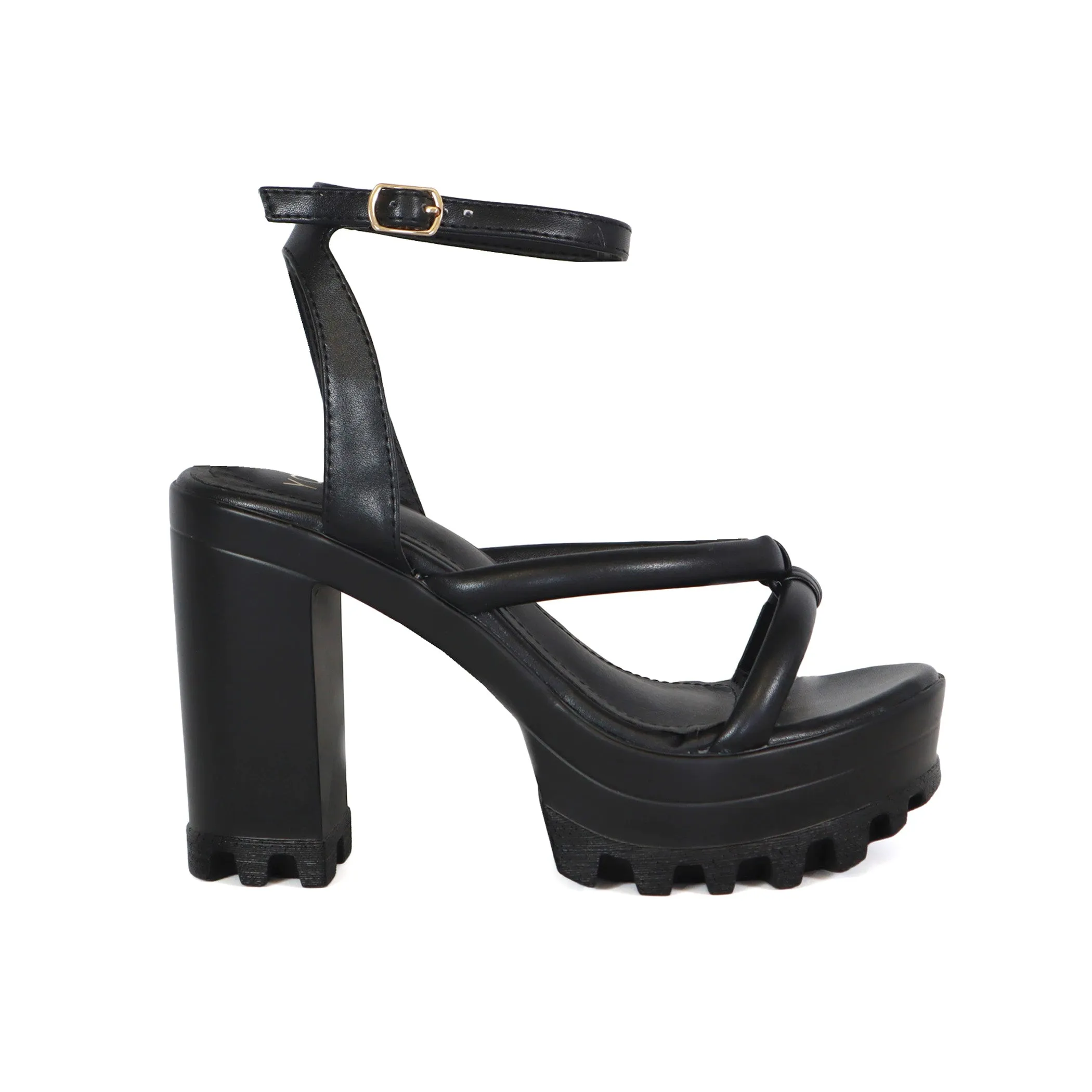 ASTER-08 Women's Padded Strappy Chunky Platform Heel sold by Charming Charlie product image thumbnail 4