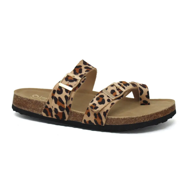 GIAN-280 Women's Slide Sandal With Strap and Buckle sold by Charming Charlie